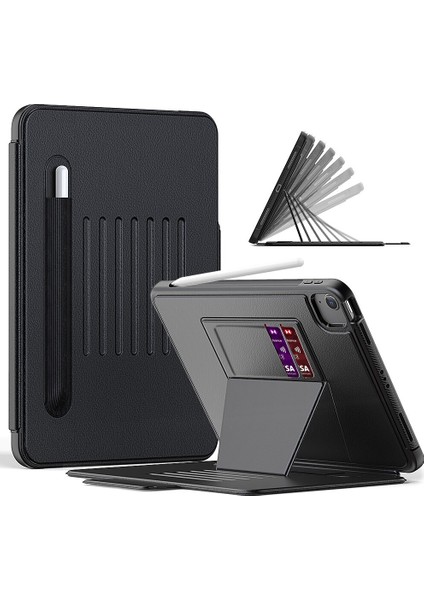 Apple iPad Air 11inç M2/M3 Kılıf Multifunction Leather Case 2025-2024