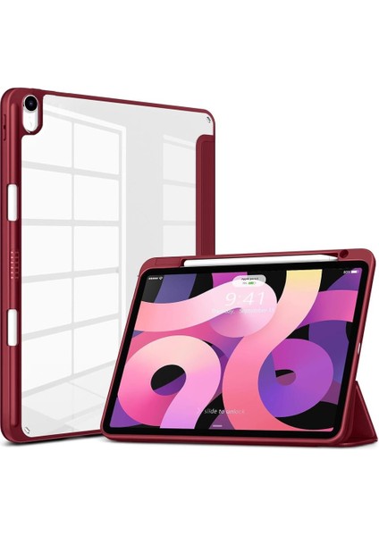 Apple iPad Air 11inç M2/M3 2025-2024 Kılıf Grafiti Şeffaf Kalem Bölmeli