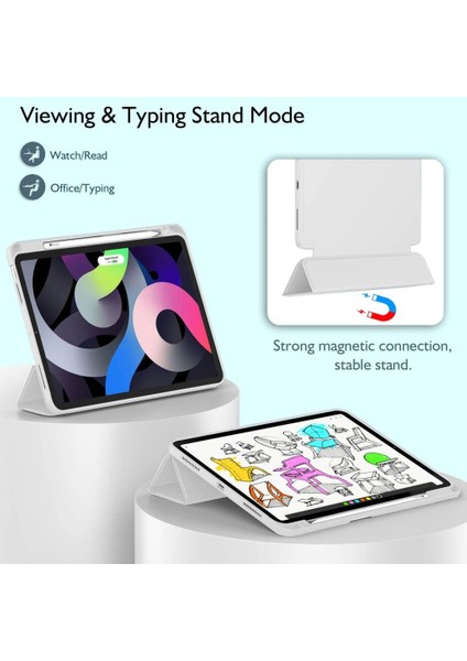 Apple iPad Air 11inç M2/M3 Kılıf Pen Charge Kalem Bölmeli 2025-2024 indirimleri