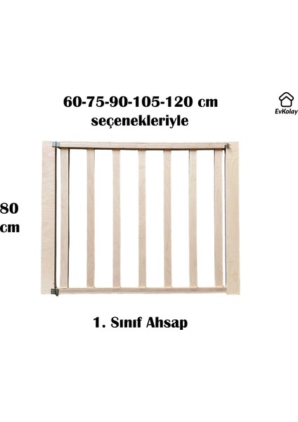 Ahşap Çocuk Kapısı 75-90 cm Açıklıklar İçin Köpek Güvenlik Kapısı Merdiven Kapısı fiyatları