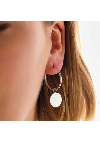 Gümüş Sallantılı Halka Kadın Küpe fiyatları