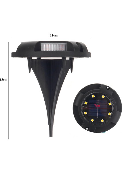 Solar Bahçe Aydınlatması 2 Fonksiyonlu 12 Ledli (4 Adet)