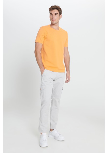 AC&Co / Altınyıldız Classics Erkek Kavun Icı Slim Fit Dar Kesim Modal Bisiklet Yaka Yumuşak Tuşeli Esnek Basic Tişört