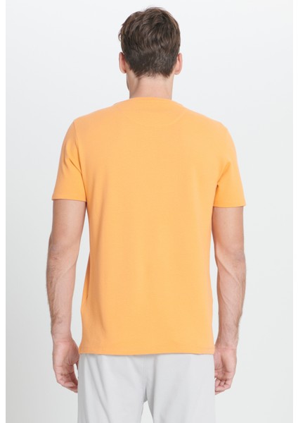 AC&Co / Altınyıldız Classics Erkek Kavun Icı Slim Fit Dar Kesim Modal Bisiklet Yaka Yumuşak Tuşeli Esnek Basic Tişört
