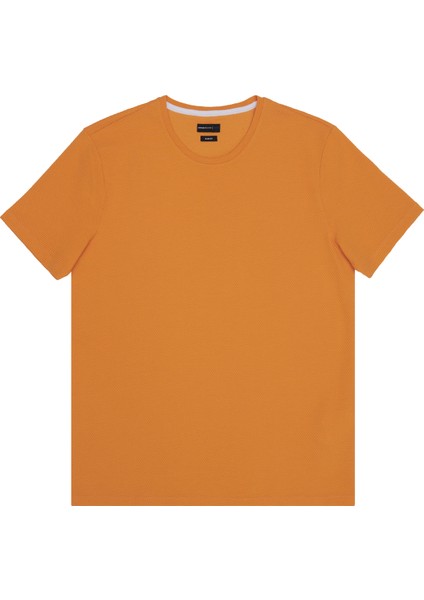 AC&Co / Altınyıldız Classics Erkek Kavun Icı Slim Fit Dar Kesim Modal Bisiklet Yaka Yumuşak Tuşeli Esnek Basic Tişört