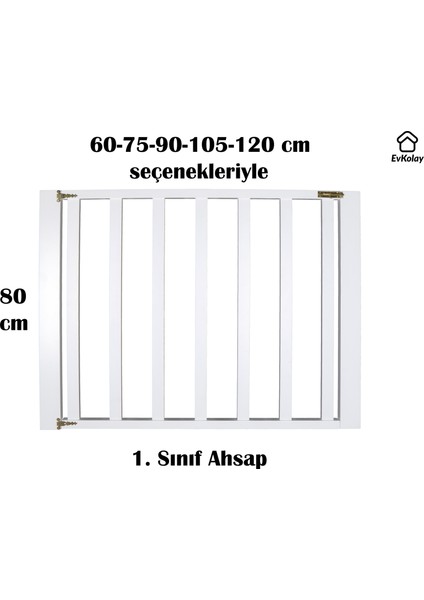 Ahşap Çocuk Kapısı 105-120 cm Açıklıklar İçin Köpek Güvenlik Kapısı Merdiven Kapısı fiyatları