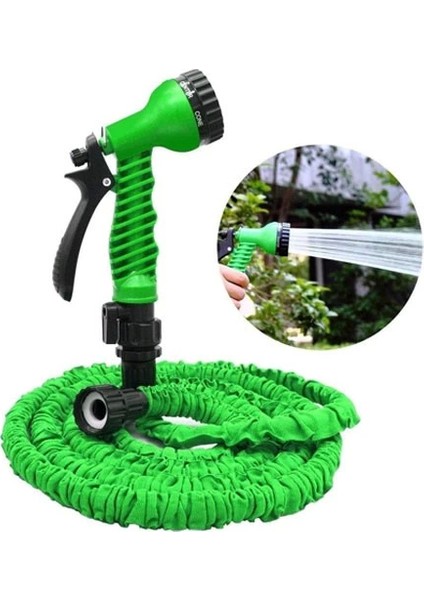 Uzayan Hortum Tabancalı 15 Metre Magic House | Bahçe Sulama Için Expandable Hose