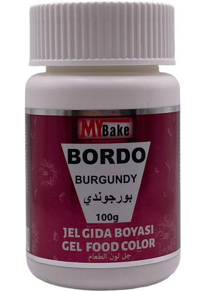 Jel Gıda Boyası Bordo 100 gr