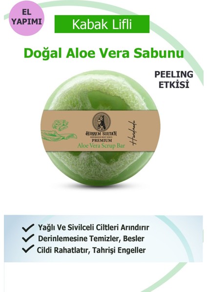 Jasper Doğal Kabak Lifli Aloe Vera Sabunu 130 Gr