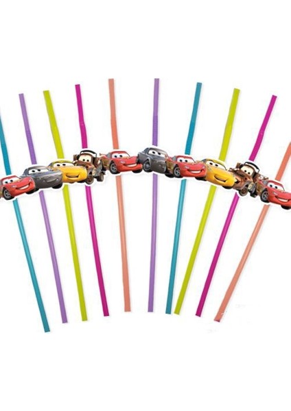 Cars Artistik Pipet (10 Adet)