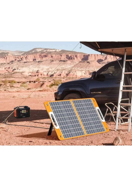 - Taşınabilir Katlanabilir 24V [ Daha Hızlı Şarj ] 60W Güneş Paneli Şarj İstasyonu indirimleri