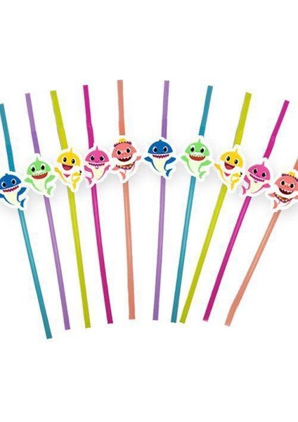 Baby Shark Artistik Pipet (10 Adet)