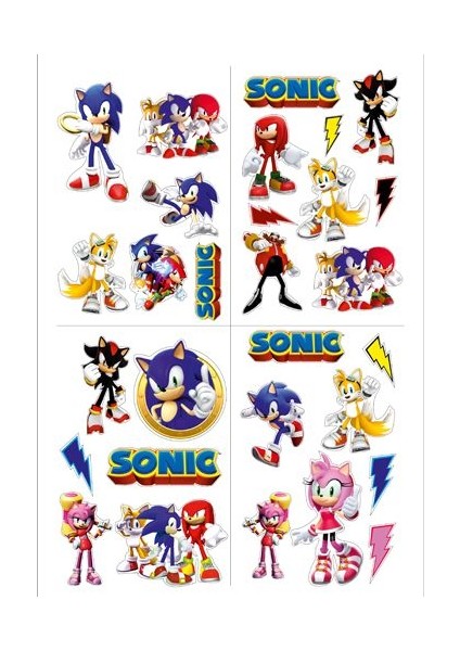 Parti Dükkanım Sonic Sticker 33*48 cm