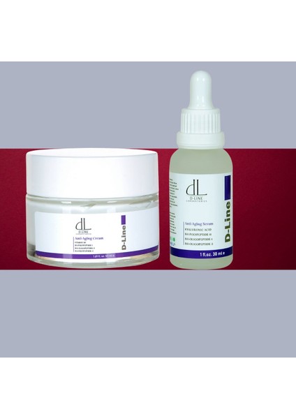 Polipeptitler, Vitamin B3 ve Kafein ile Anti-Aging Serum ve Krem İkilisi