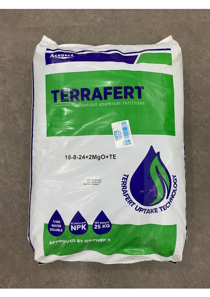 Terrafert 16-8-24 Npk Suda Eriyen Damlama Gübresi 25 kg