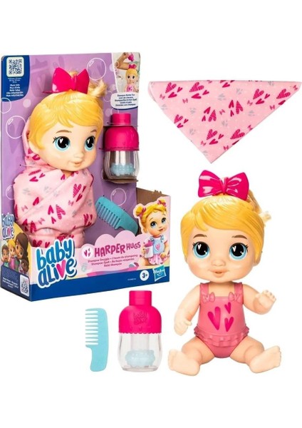 Baby Alive Bebeğimle Şampuan Eğlencesi Sarışın F9119