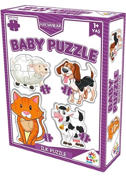 Baby Bebek Puzzle Hayvanlar Seti 4'lü LC7224