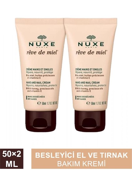 Reve De Miel Creme Mains Et Ongles 2x50ml