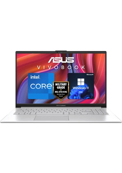 Vivobook Go 15 Intel Core I3-N305 8gb 256GB SSD Windows 11 Home 15.6" Fhd Taşınabilir Bilgisayar E1504GA-NJ257W