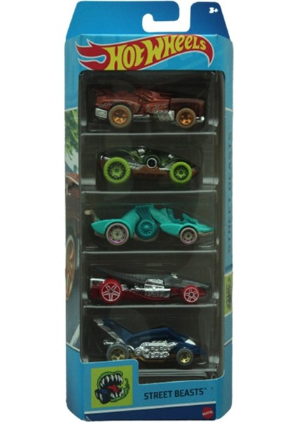 5'li Araba Seti 01806 HFV91 Street Beasts