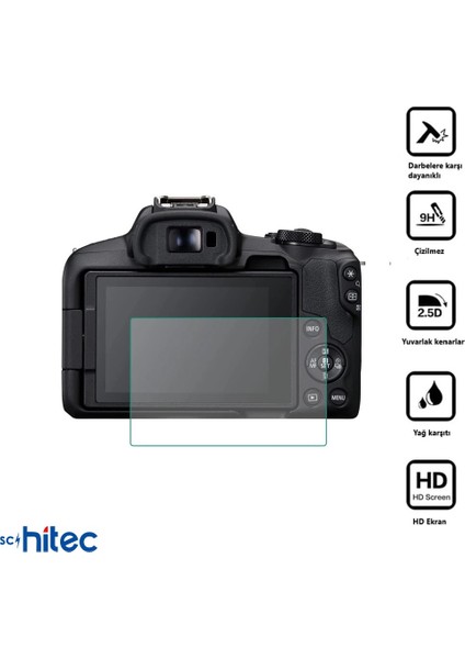 ScHitec Sony A6400 İle Uyumlu Darbe Emici Kamera Ekran Koruyucu Kaplama