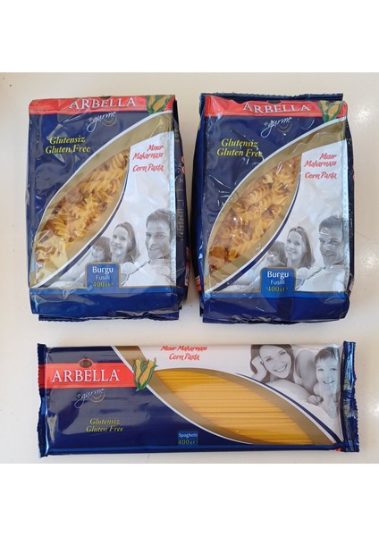 Glutensiz Makarna 2 Pk Burgu 1 Pk Spagetti