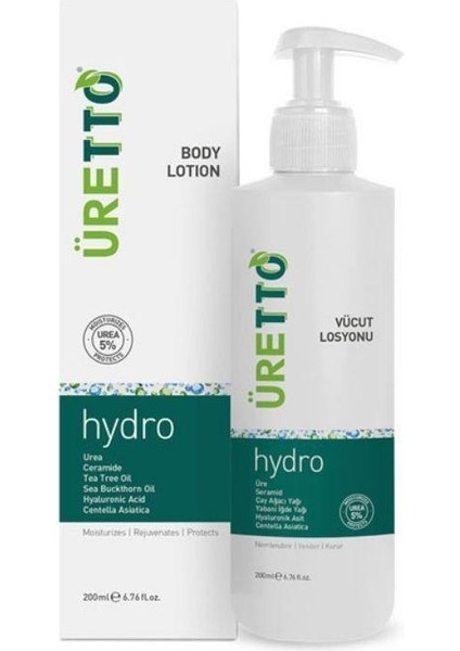 Uretto Hydro Vücut Losyonu 200 ml