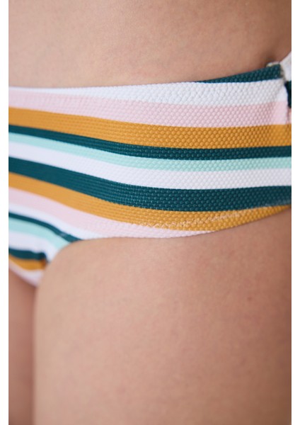Shona Hipster Dokulu Çizgili Bikini Altı modelleri