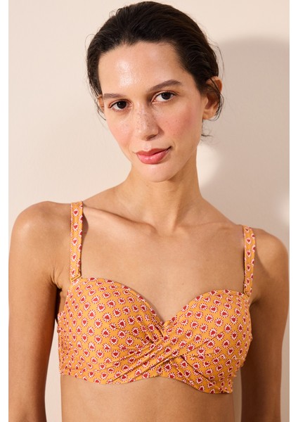 Alen Beauty Form Çok Renkli Bikini Üstü