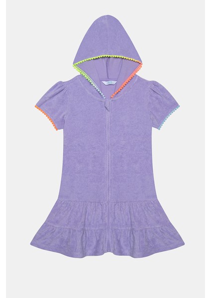 Kız Çocuk Sweat Pastel Towel Lila Kaftan