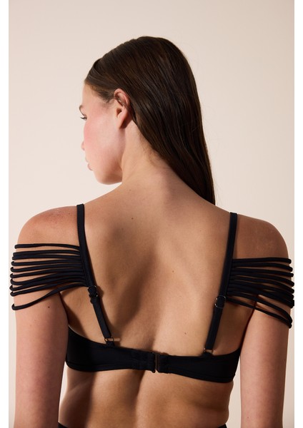 Cara Bra Taşlı Siyah Bikini Üstü - Gamze Erçel Koleskiyonu modelleri