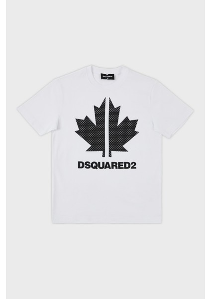 Pamuklu Bisiklet Yaka Çocuk T Shirt DQ0028 D004G T Shirt DQ0028