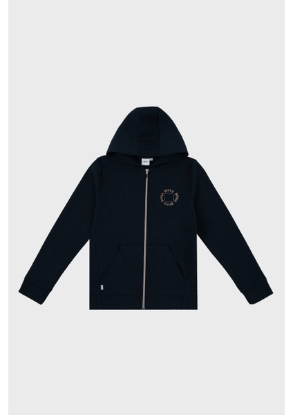 Fermuarlı Kapüşonlu Çocuk Sweat 25L46 849 Sweat 25L46/849 Marıne