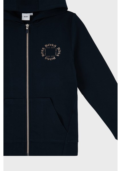 Fermuarlı Kapüşonlu Çocuk Sweat 25L46 849 Sweat 25L46/849 Marıne modelleri