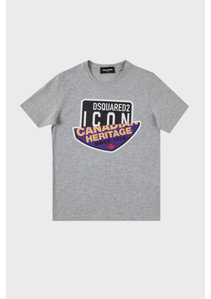 Pamuklu Bisiklet Yaka Çocuk T Shirt DQ0244 D002F T Shirt DQ0244