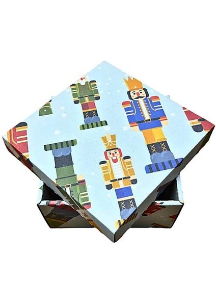 Kurşun Asker Baskılı Hediye Kutusu 25X25X12CM