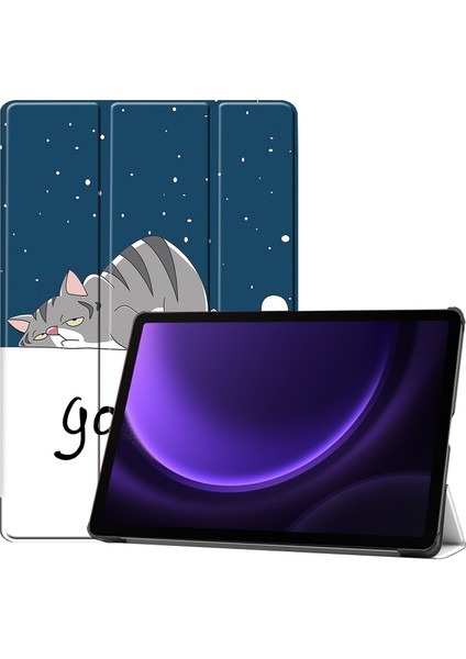Samsung Galaxy Tab S9 Fe Kılıf Üç Katlı Stand Tablet Kapak (Yurt Dışından)