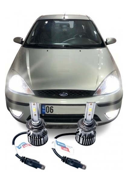 Ford Focus 1 (2002-2005) LED Kısa Far Ampulü H7 Mono