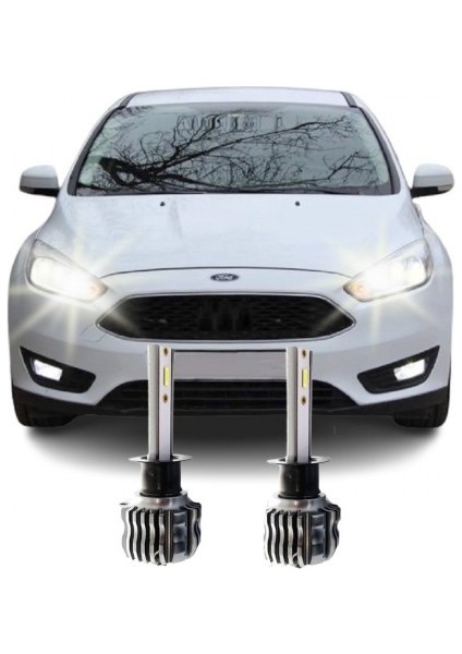Ford Focus 3 (2015-2018) LED Uzun Far Ampulü H1 Zero