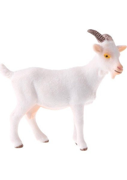 Yabani / Çiftlik Hayvan Modelleri Oyuncak Simülasyon Beyaz Keçi Hayvanlar Action Figure Model (Yurt Dışından)