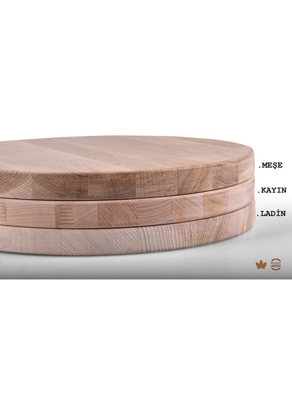 Yuvarlak Ahşap Plaka Masa ve Sehpa Tablası Meşe-30 Cm-30 mm indirimleri