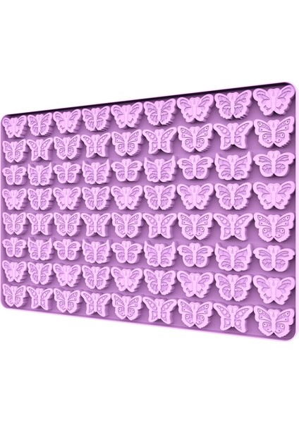 Kelebek Kalıpları Çikolata Şekeri Için Silikon Sakızlı, Küçük Balmumu Eriyik Kalıpları Kelebek Pişirme Kalıpları Kazıyıcılı Buz Küpü Tepsisi (Yurt Dışından)