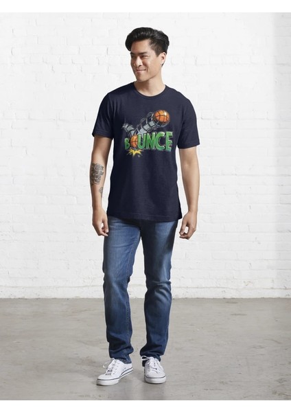 Bounce Baskılı Bisiklet Yaka T-Shirt