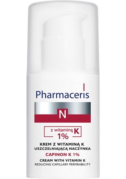 Capinon K %1 Cream With Vitamin K Reducing Capillary Permeability 30 ml