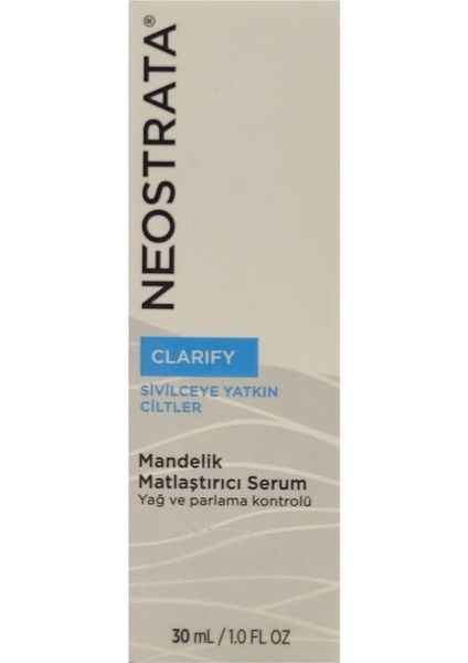 Clarify Mandelik Matlaştırıcı Serum 30 ml