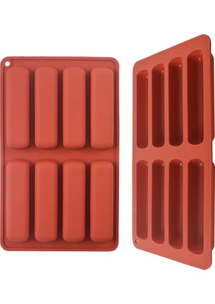Silikon Buz Küpü Tepsileri, Tereyağı Kalıbı, Kokteyl ve Soğuk Içecek Için Uzun Buz Küpü Çubukları, 2'li Paket (Yurt Dışından)