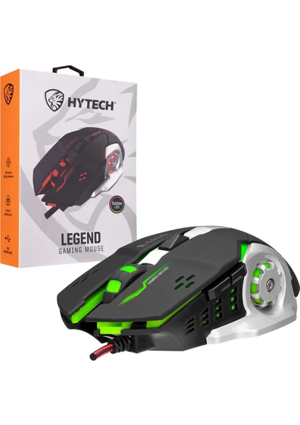 Hy-X9 Legend Oyuncu Mouse Siyah Led Işıklı