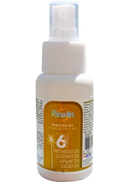 Bronzlaştırıcı Yağ +6spf Koruma 50ml