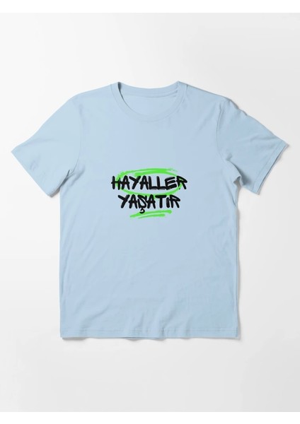 Hayaller Yaşatır Baskılı Bisiklet Yaka T-Shirt fiyatları