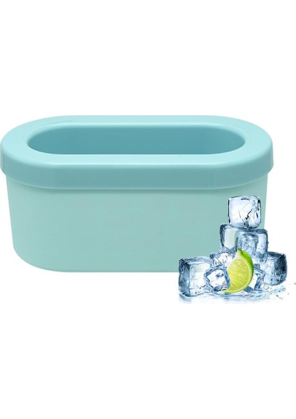 3D Silindir Ice Cube Buz Kovası Kalıp Kalıp Ice Cube Tepsileri Pres Tipi Kolay Açılan Buz Yapıcı 100 Adet 3D Cube Ice Kolay Açılan Buz Bardağı Büyük Boy Mavi (Yurt Dışından)